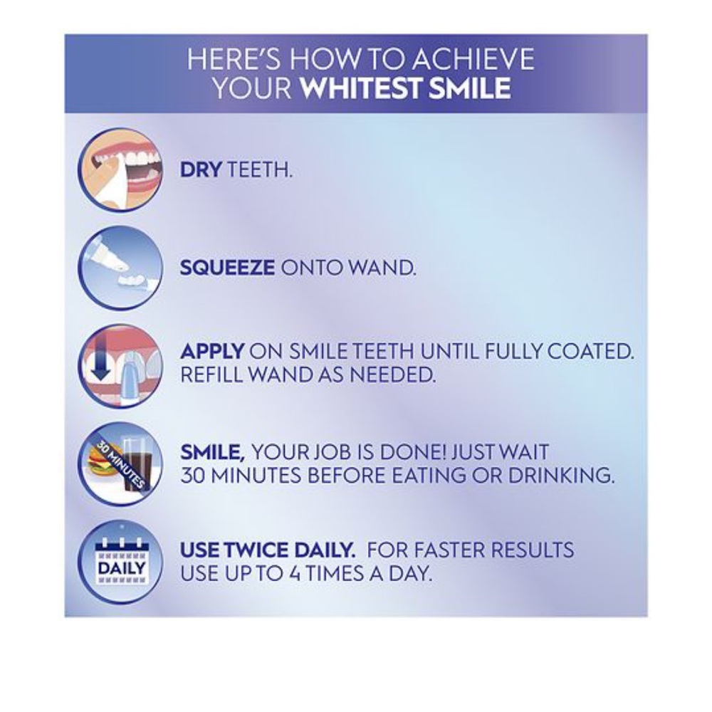 Crest 3D White Daily Whitening Serum - Blue and White - Picture 4 of 5